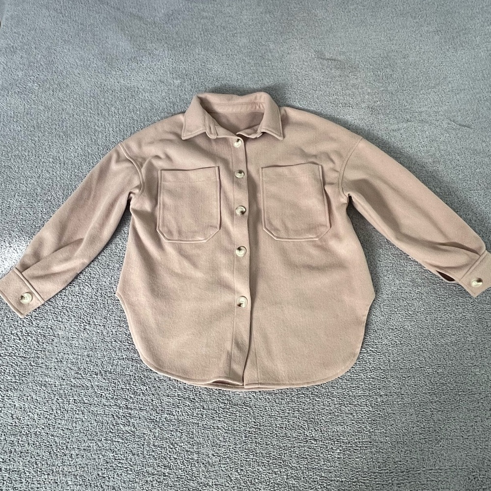 Pink Button-Up Shacket
